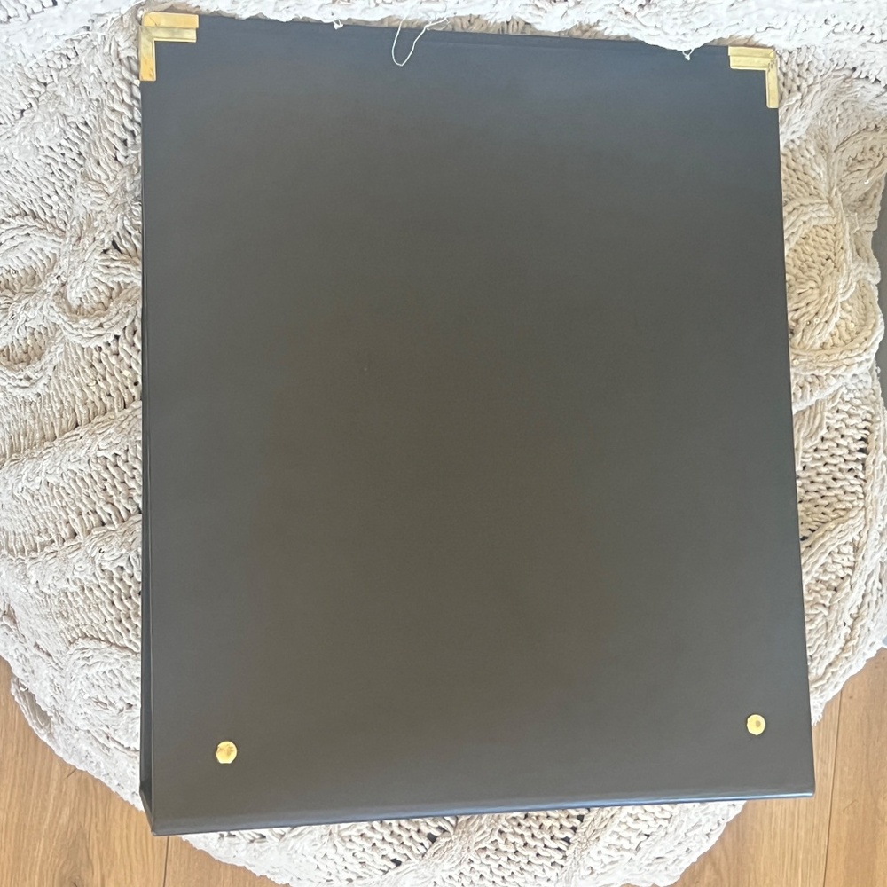 The Paper Studio Vintage Look Art deco Gold, Scrap/Art/ /Photo Album , 3 ring - Picture 6 of 8